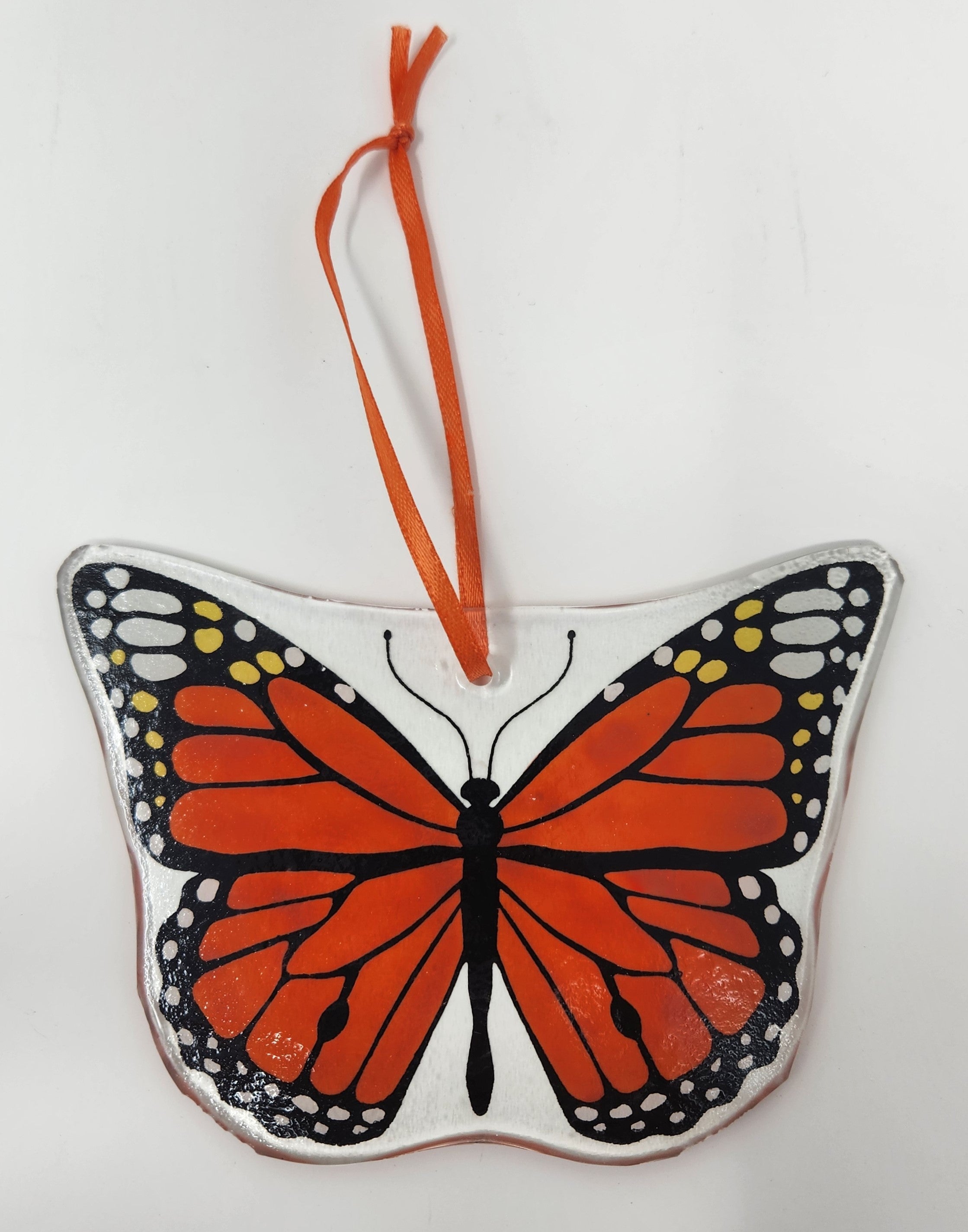 Monarch Butterfly Ornament/fused glass diva/art1274 hollis art gallery ...