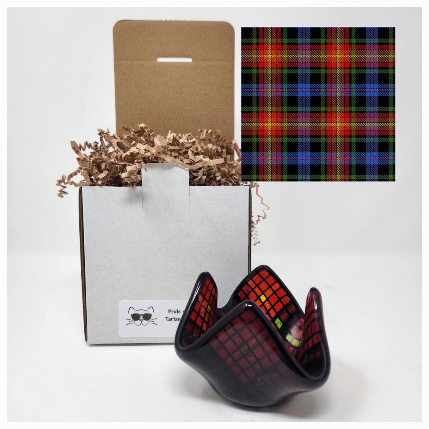 Pride of LGBT Tartan Tea Light