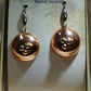 Domed Copper Earrings