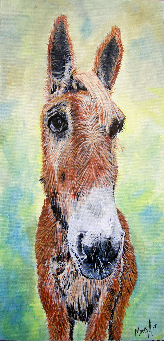 Gussie the Mule (10" x 20")