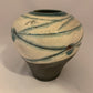 Raku Cloud Vase Wide Shouldered