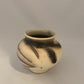 Raku Fired Wide Shouldered Vase