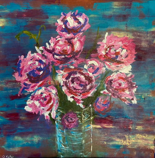 My Peonies (36 X 36)