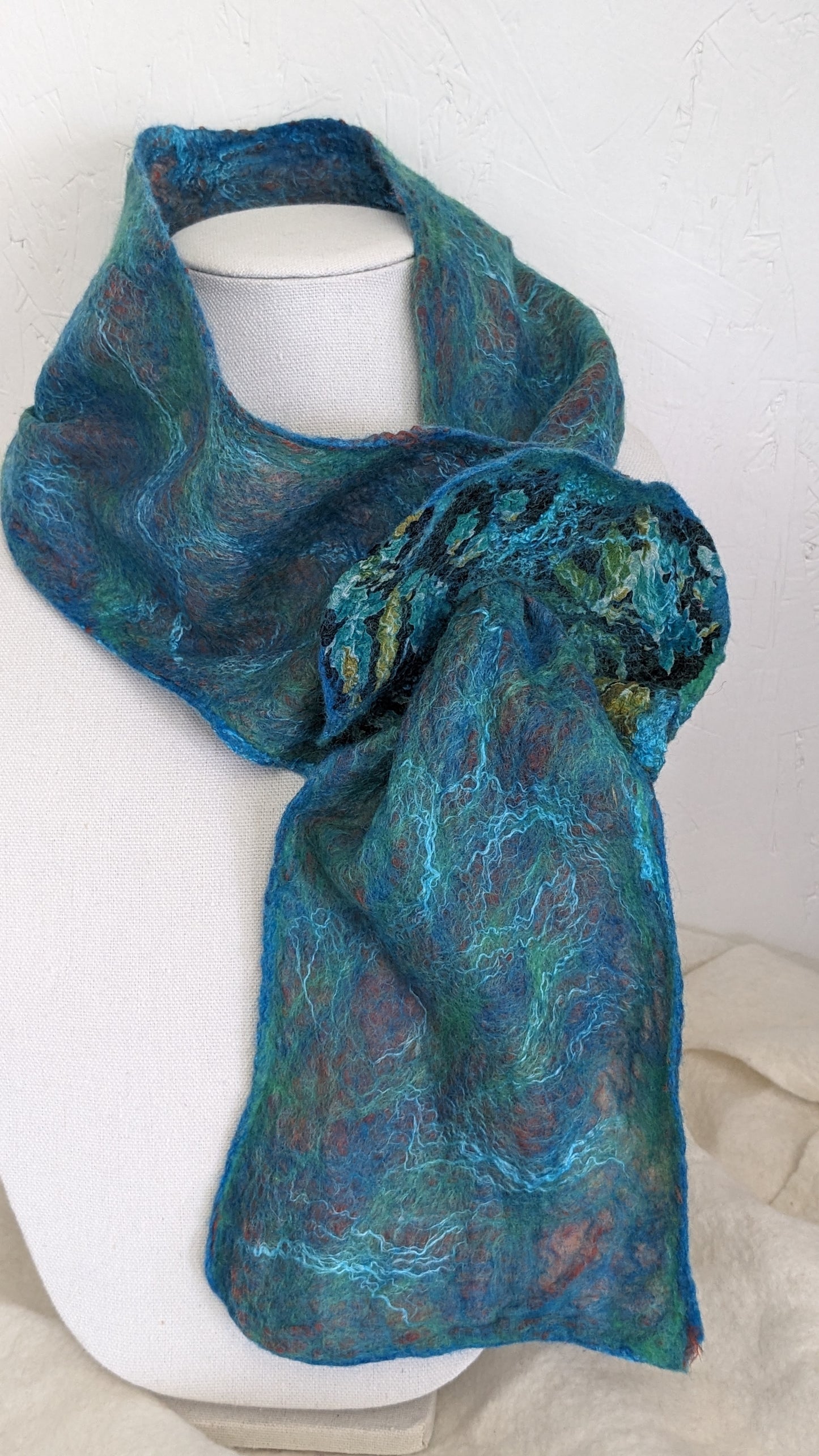 Blue Donut Scarf