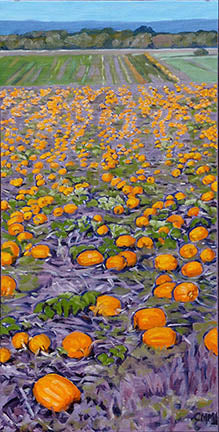 The Pumpkin Field (24 X 12)